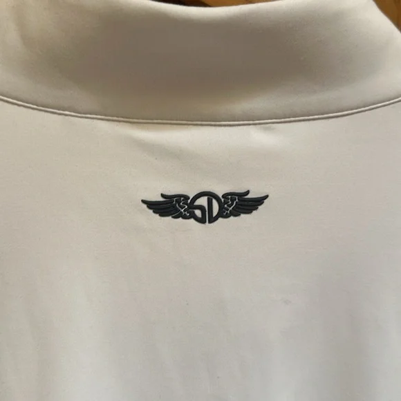 NWT Straight Down White Quarter-Zip Pullover - Picture 6 of 9